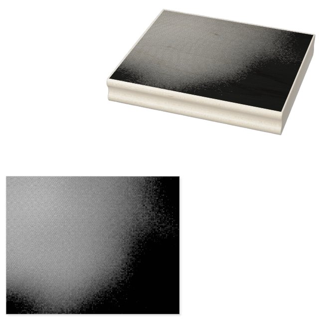 a black and white photo of a clock on a wall rubber stamp (Stamped)