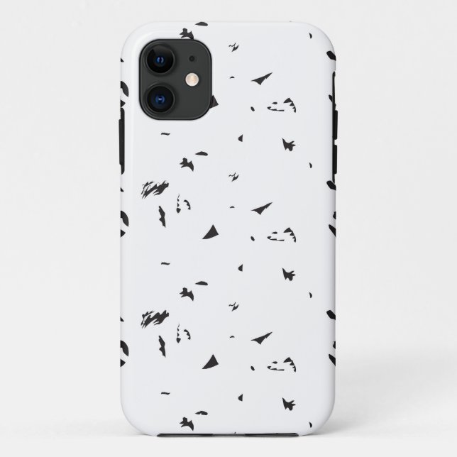 a black and white photo of a flock of birds Case-Mate iPhone case (Back)