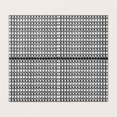 a black and white photo of a pattern (Outside Unfolded)