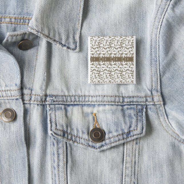 a black and white photo of a pattern button (In Situ)