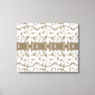 a black and white photo of a pattern canvas print