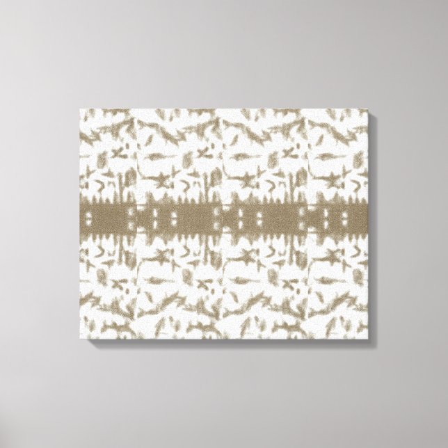 a black and white photo of a pattern canvas print (Front)