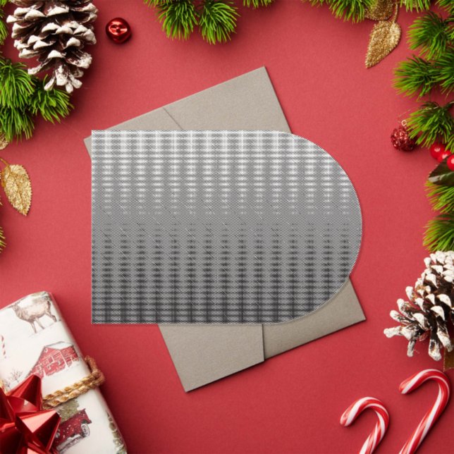 a black and white photo of a wall_ acrylic invitations (Insitu (Holiday))