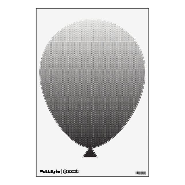 a black and white photo of a wall_ wall decal (Front)