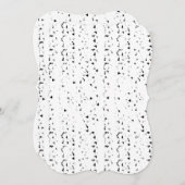 a black and white photo of rain drops (Front/Back)