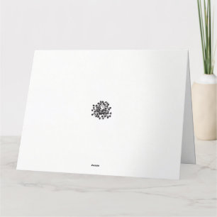 a black and white picture of a bunch of flowers thank you card