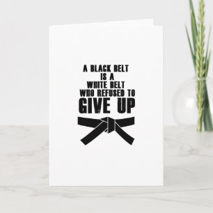 A Black Belt Is A White Belt Karate Tae Kwon Do Holiday Card