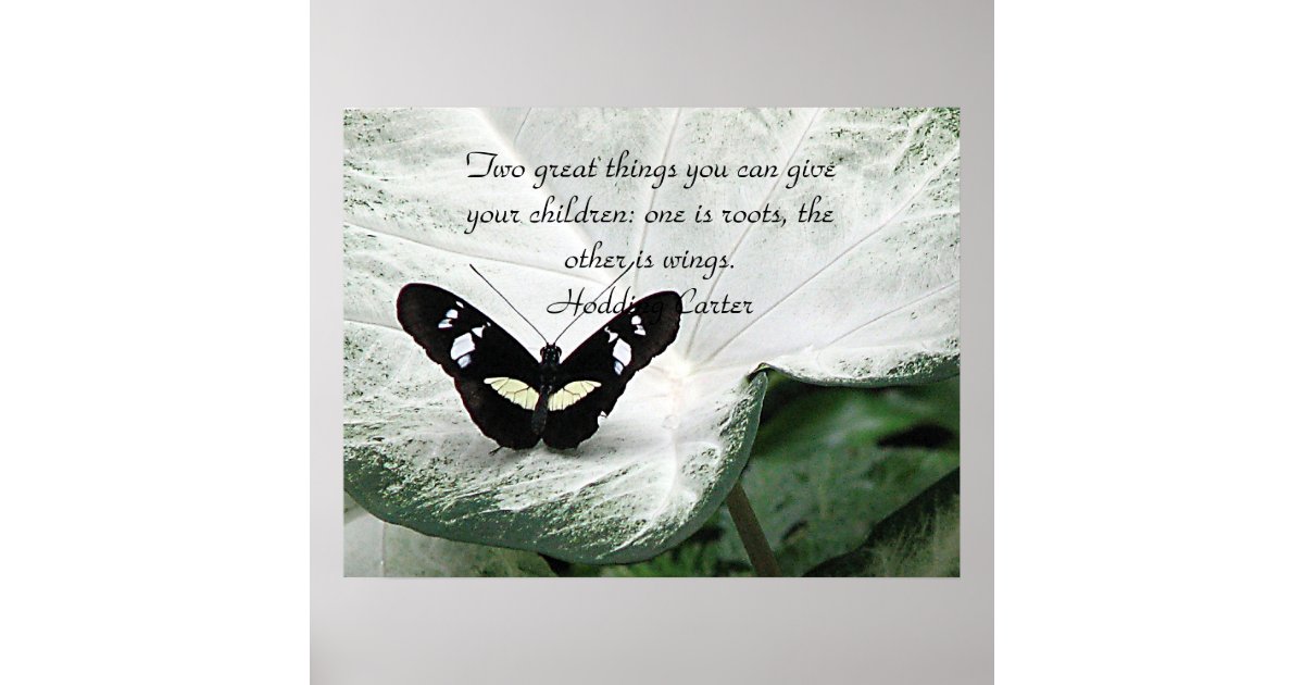 a black butterfly quote for children poster zazzle create save the date cards