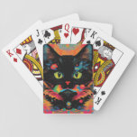 A Black Cat Has Been Considered A Sign Of Good Luc Playing Cards at Zazzle