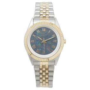 A Black Opal Design Dial 2 Tone Wrist Watch