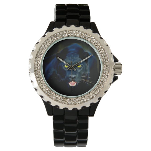 A Black Panther Wrist Watch (Front)