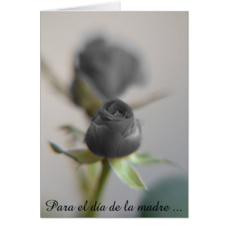 A Black Rose for Mother ... Postcard gefunden auf Zazzle