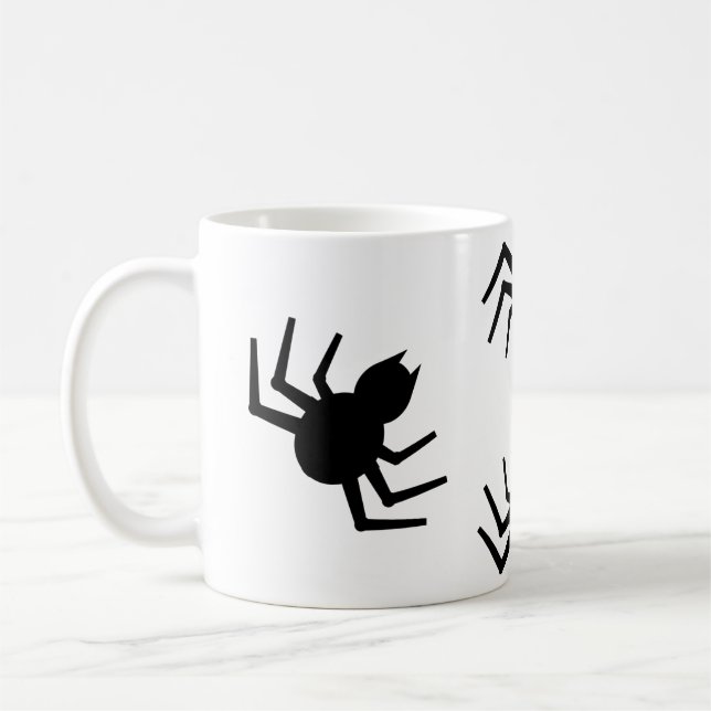 A black spider Mug (Left)