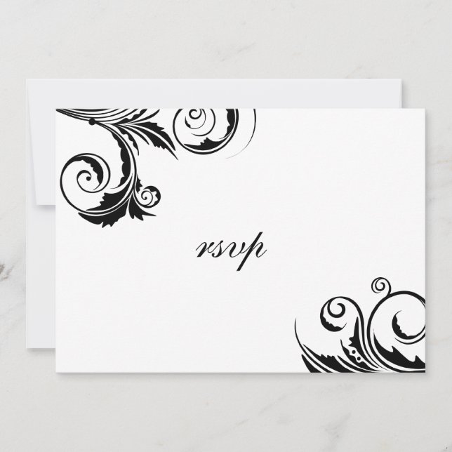 A Black Tie Event -rsvp cards (Front)