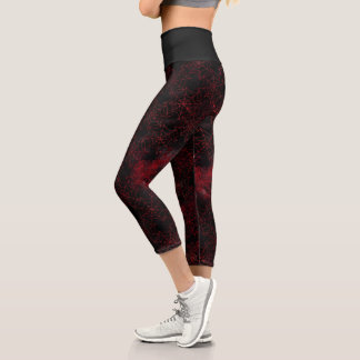A Black Widow Series Design #5 Capri Leggings