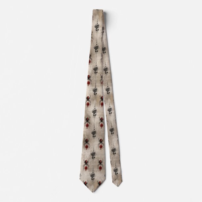 A Black Widow Series Design #6 Neck Tie (Front)