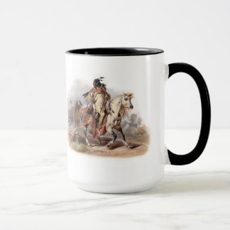 A Blackfoot Indian on horse-back Mug