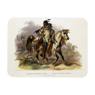 A Blackfoot Indian on Horseback, plate 19 from Vol Magnet