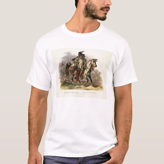 A Blackfoot Indian on Horseback, plate 19 from Vol T-Shirt (Front)