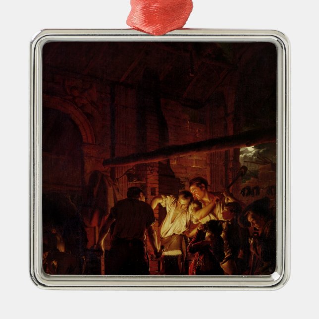A Blacksmith's Shop, 1771 Metal Ornament (Front)
