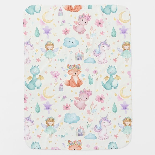 A blanket for a girl, a magical world (Front)