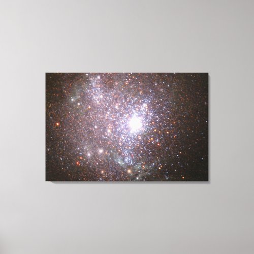 A Blaze of Stars in the Core of Dwarf Galaxy NGC 1 Canvas Print