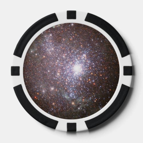 A Blaze of Stars in the Core of Dwarf Galaxy NGC 1 Poker Chips