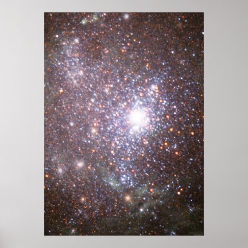 A Blaze of Stars in the Core of Dwarf Galaxy NGC 1 Poster