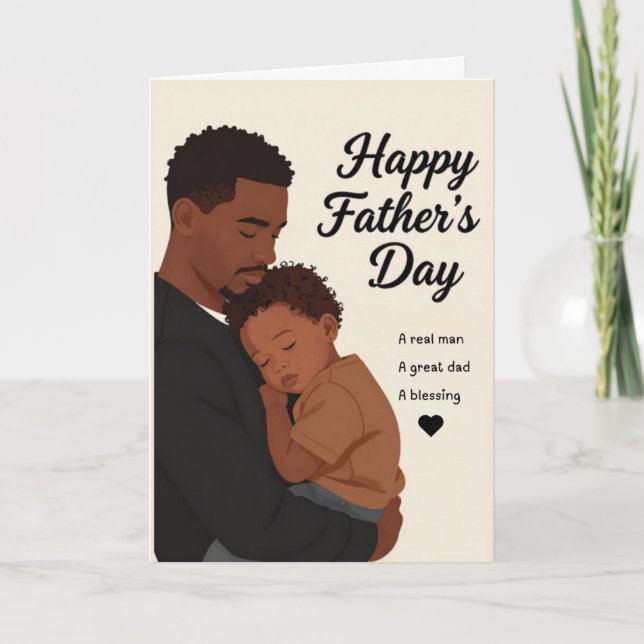 A Blessed Dad Father's Day Card (Front)