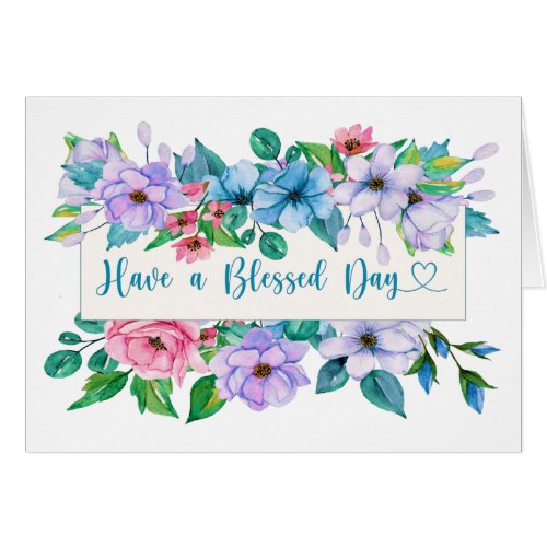 A Blessed Day Notecard