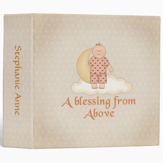 A Blessing From Above (Girl) 3 Ring Binder (Front/Spine)