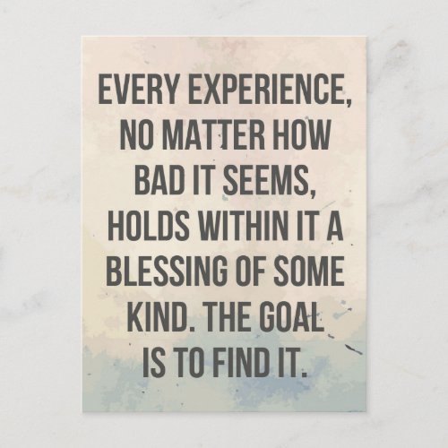 A Blessing Quote Postcard