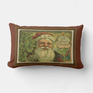 A Blissful Christmas Santa Lumbar Pillow