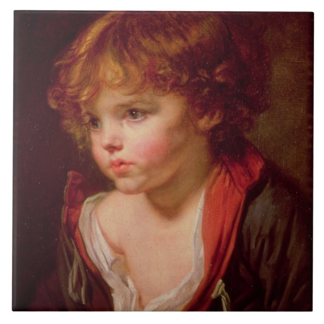 A Blond Haired Boy with an Open Shirt Tile (Front)