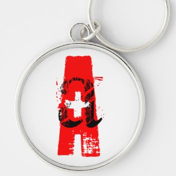 A  Blood Type Keychain by plurals at Zazzle
