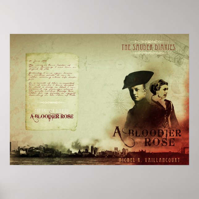 "A Bloodier Rose" - Cover Art Wall Poster (Front)
