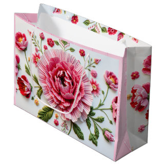 A Bloom of New Life Love Just Blossomed Large Gift Bag