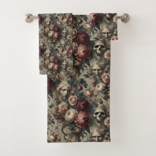 A Bloom to Hold on To – Gothic Victorian Bath Towel Set