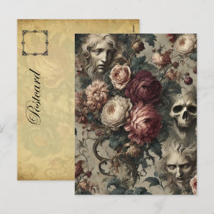 A Bloom to Hold on To – Gothic Victorian Holiday Postcard