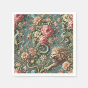 A Blooming Mythos – Mythical Victorian Design Napkins