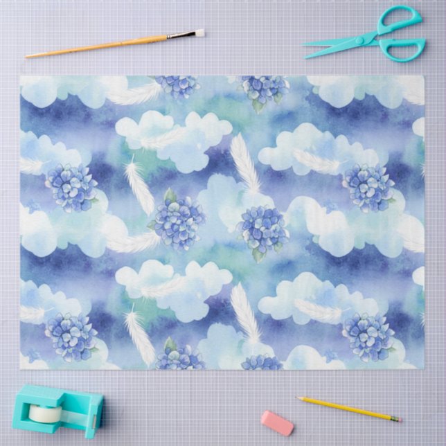 A Blue and Pink Easter Series Design #4 Tissue Paper (Craft)