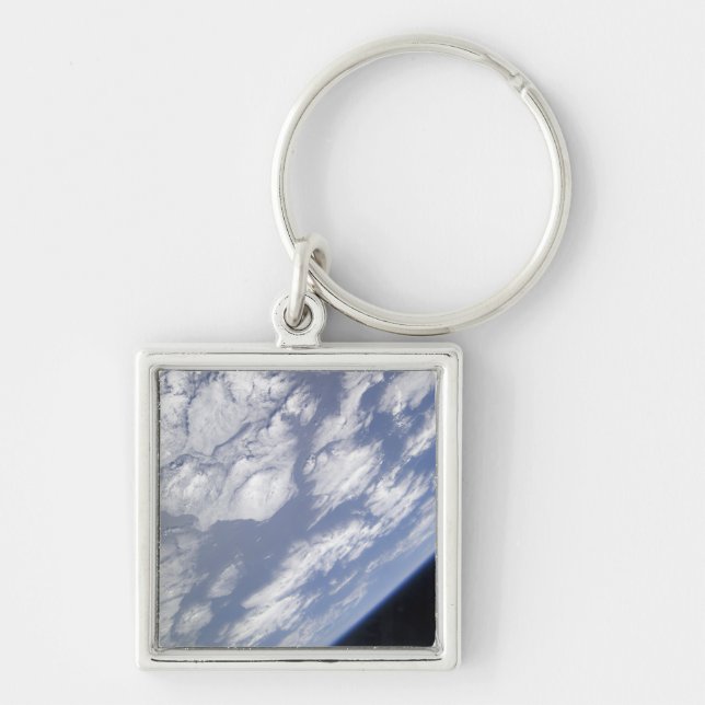 A blue and white part of Earth Keychain (Front)
