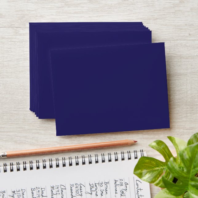 a blue background with a clock envelope (Stacked)