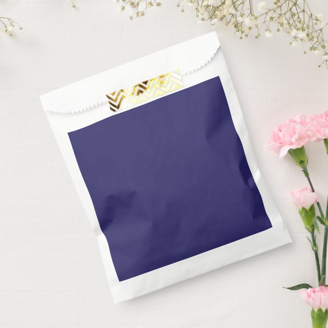 a blue background with a clock favor bag (Sealed)