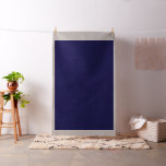 a blue background with a clock on it fabric