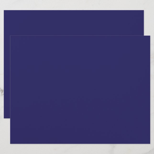 a blue background with a clock on it letterhead (Front/Back)