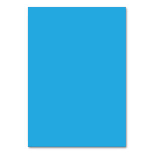 a blue background with a table number