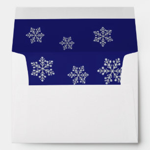 A Blue Crystal Snowflake 5X7 Envelope