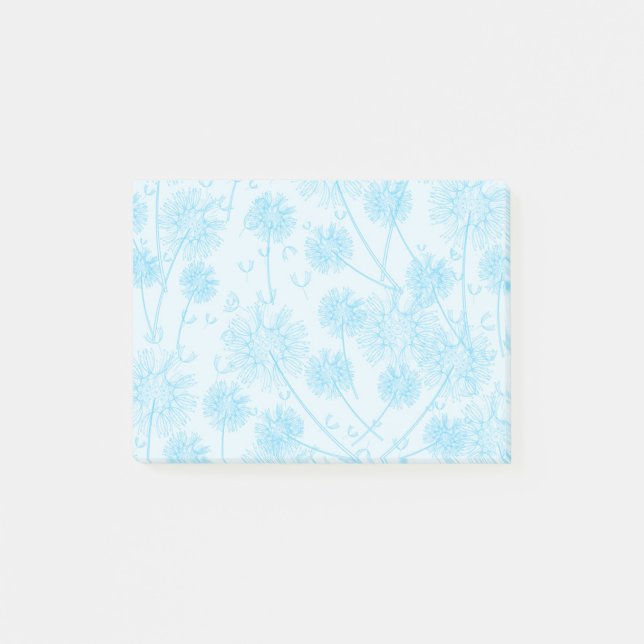 A Blue Dandelion Post-it Notes (Front)