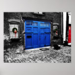 A Blue Door Canvas Poster - Standard Size at Zazzle
